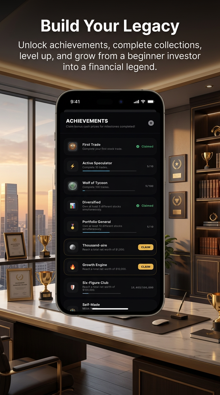 Investor Tycoon - Achievements