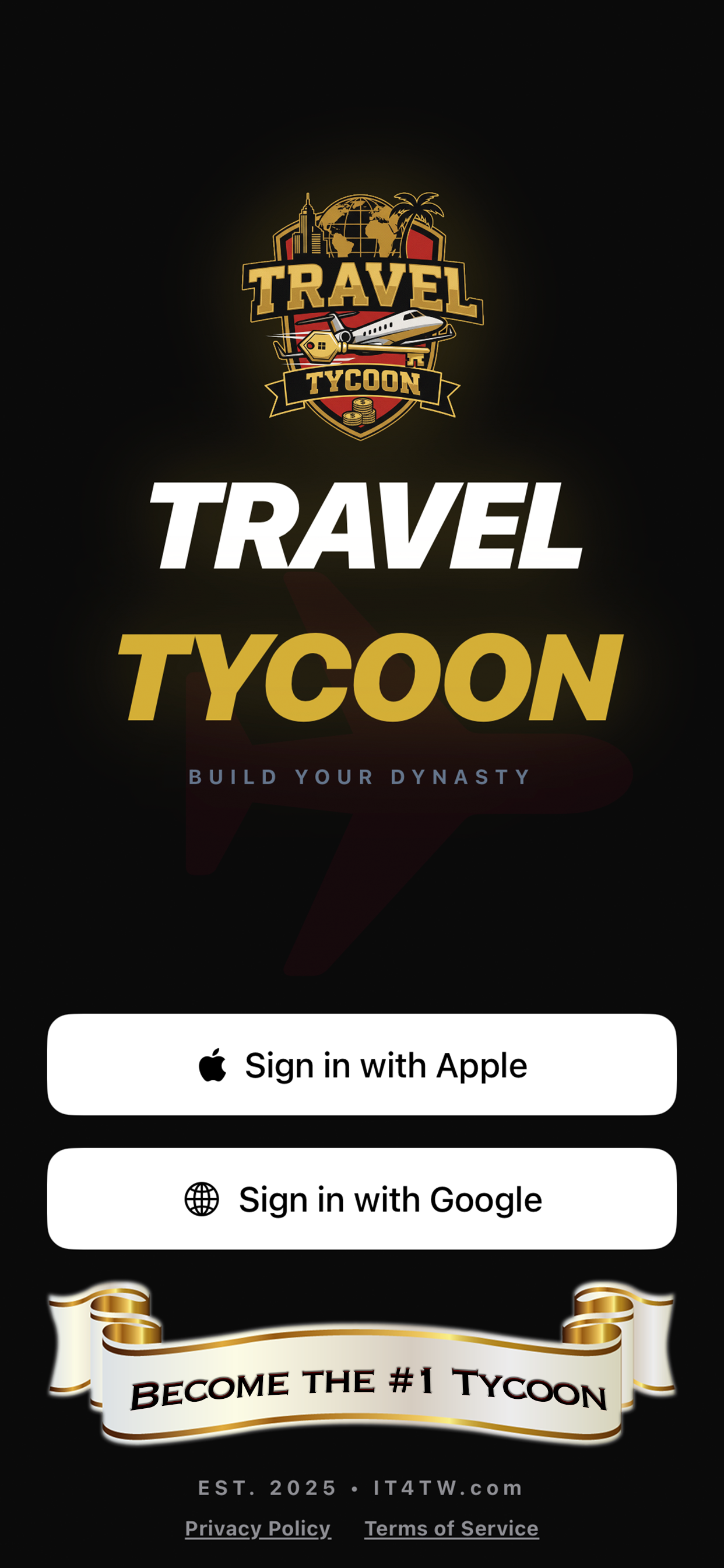 Travel Tycoon splash screen