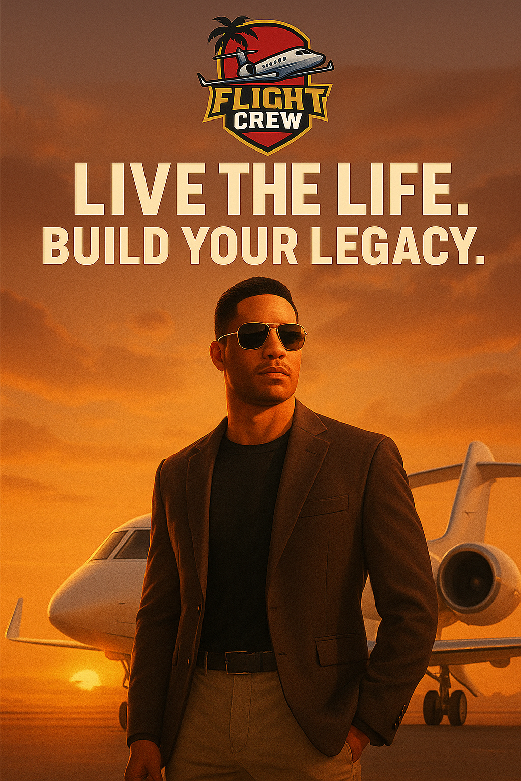 Flight Crew Poster — Live the Life